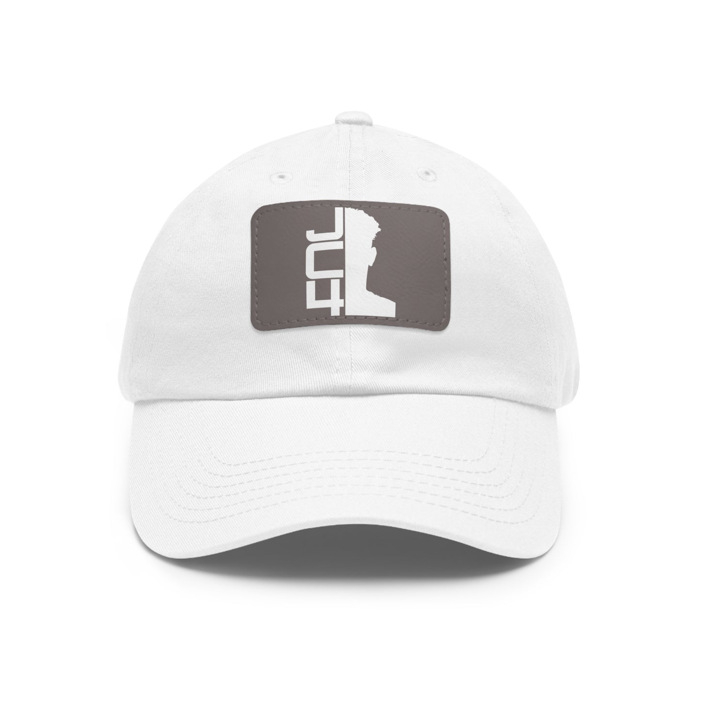 Dad Hat with Leather Patch (Rectangle)