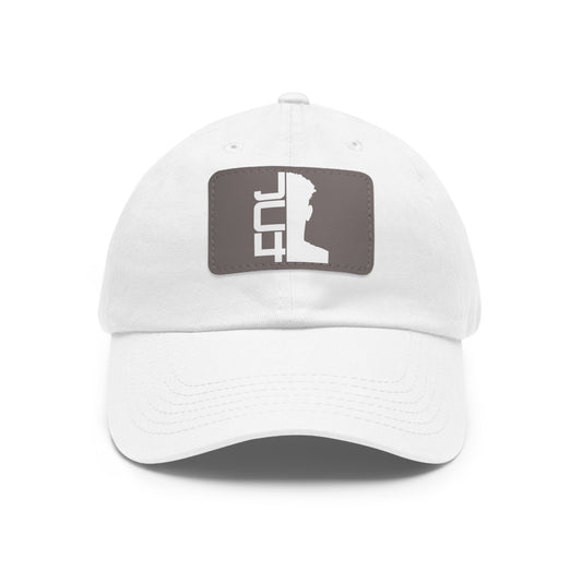 Dad Hat with Leather Patch (Rectangle)